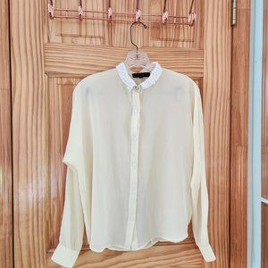 Sheer Yellow Blouse